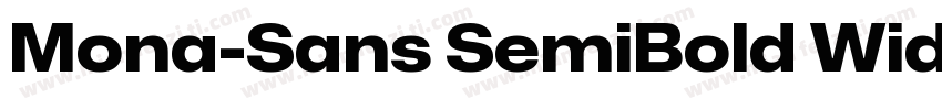 Mona-Sans SemiBold Wide字体转换